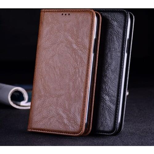 For huawei Y7 2017 case Luxury Leather Flip cover with Stand Card Slot phone Cases for huawei Y7 2017 funda Without magnet coque