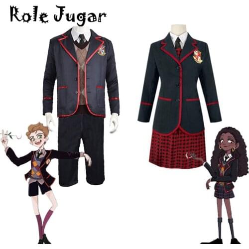 Adult The Umbrella Academy Cosplay Costumes Men Women School Uniforms Full Set Anime Halloween Stage Performance Clothes C145M27