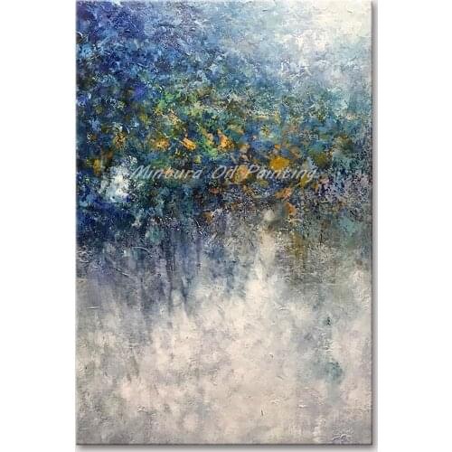 Mintura Hand Painted Oil Paintings on Canva Multicolor Abstract Diagram Wall Picture for Living Room Morden Home Decor No Framed