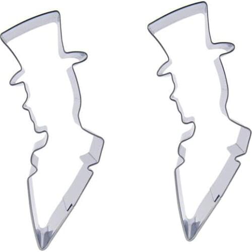 Male Gentleman shape 2 piece cookie cutting molds, baking tools, cake decorating soft candy tools