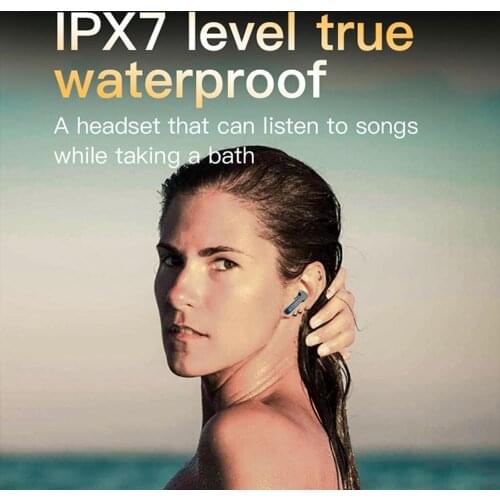 TWS Earphone Bluetooth 5.0 Wireless Earbuds Mini Sport Headset Hifi Stereo Headphone IPX7 Waterproof with Mic & Charging Box