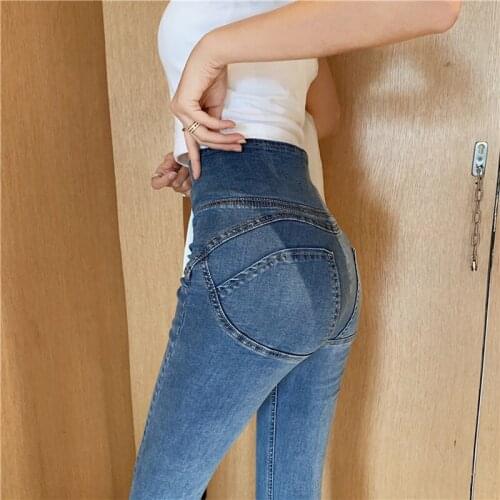Herfst Hoge Taille Stretch Skinny Vrouwen Jeans Sex Hip Slanke Enkellange Potlood Broek Denim Dames Pantalones Mujer Elastische