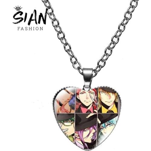 SIAN Kuroko No Basuke Janpan Anime Man Pendant Necklaces Jewelry Metal Glass Face Choker ​For Women Gift Hot Seller Accessories