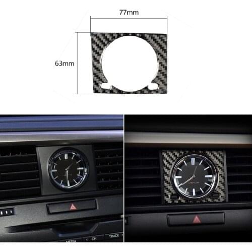 Fit For Lexus RX300 270 200T 450H 2016-2019 Carbon FiberIn Car Dashboard Center Clock Watch Decorative Ring Cover Car Sticker