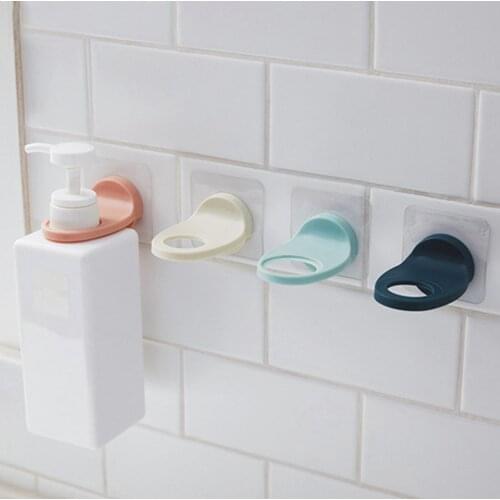 Adjustable Wall-mounted Bathroom Storage Rack Shower Gel Shampoo Bathroom Hook Towel Hanger Wall Door Hook Key Holder