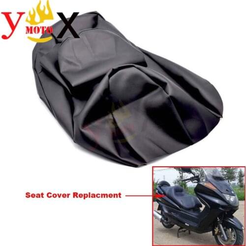 Replacement Thick Black PU Leather Scooter Bike Motorcycle Seat Cover Cushion Waterproof For YAMAHA Majesty YP250 YP 250
