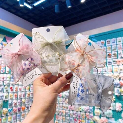 Mesh Butterfly Hair Clips Hair Pins Baby Girls Hair Accessories Bow Hairpin Little Princess Hair Grips Barrettes Kids Hair Wear