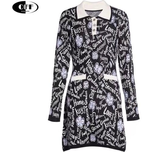 Korean Chic Casual Midi Knitted Dress Autumn Spring Slim Long Sleeve Vintage Fashion Traf Dresses For Women 2021 Vestidos Female