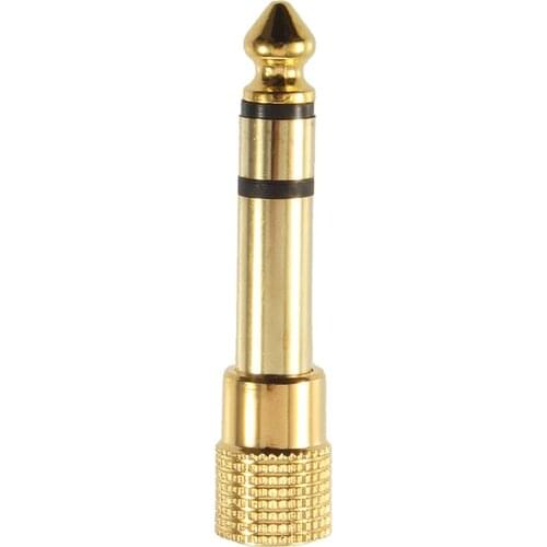 1/8" 3.5mm Female to 1/4" 6.5mm Male Plug Stereo Headphone Microphone Audio Adapter Converter Jack with Great Connectivity