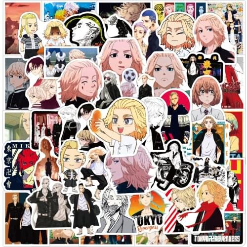 10/30/50pcs NEW Tokyo Revengers Anime Stickers Waterproof PVC Decal For Car Laptop Suitcase Skateboard Motorcycle For Teens Kids