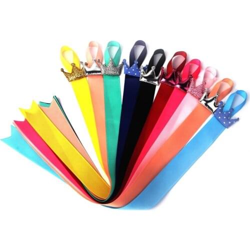 10Pcs Baby Kids Girls Crown Ribbon Hair Bow Hair Clip Holder Storage Organizer -m15
