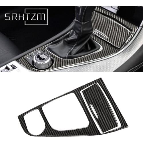 2014 - 2019 Carbon Fiber Driver Panel Left Hand Drive For Infiniti Q50 Q60 V37 Console Gear Shift Panel Cover Trim