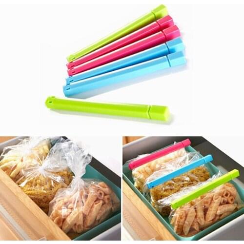 6Pcs/lot Portable New Kitchen Storage Food Snack Seal Sealing Bag Clips Sealer Clamp Plastic Tool -30