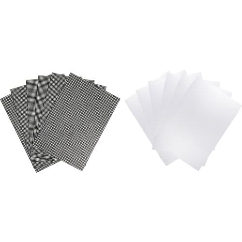 6Pack Plastic Mesh Canvas Cloth DIY Bag Making for Embroidery DIY Crafts