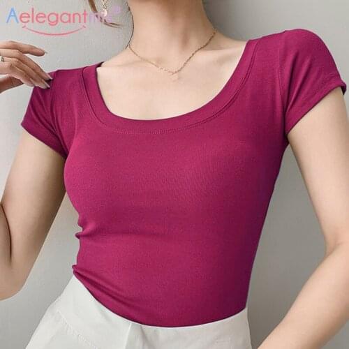 Женские летние футболки Aelegantmis China At AliExpress