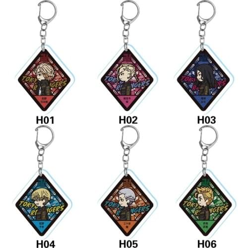 Anime Keychain Tokyo Revengers Cosplay Manjiro Ken Takemichi Hinata Atsushi Chibi Kawaii Bag Pendant Fans Birthday Present