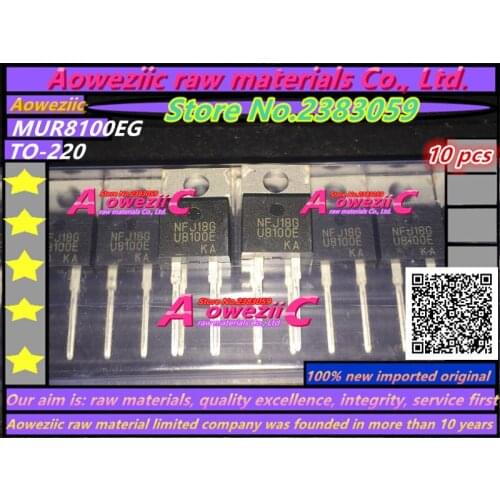 Aoweziic 100% new imported original MUR8100EG U8100E TO-220 fast recovery diode 8A 1000V