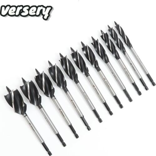 FREE SHIPPING 1PC 12-32MM High Speed Steel Twist Drill Bit Long Four-slot Four-blade Woodworking tools Drill Bit Hole Opener saw