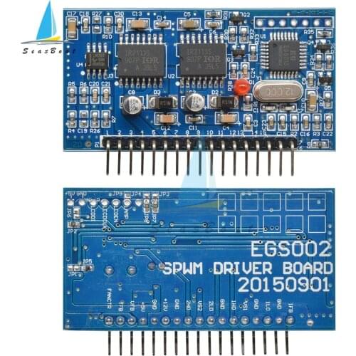 5V DC-AC Pure Sine Wave Inverter Generator SPWM Boost Driver Board EGS002 12Mhz Crystal Oscillator EG8010 + IR2113 Driver Module