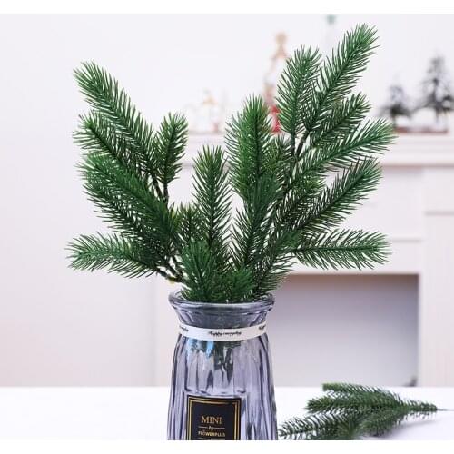 Artificial flower Green Pine Plants Branches Wedding Home Party Decorations DIY ChristmasTree Handcraft Accessories christmas