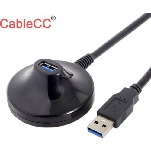 CableCC USB 3.0 Type-A Male to Female Extension Dock station Docking Cable 80cm