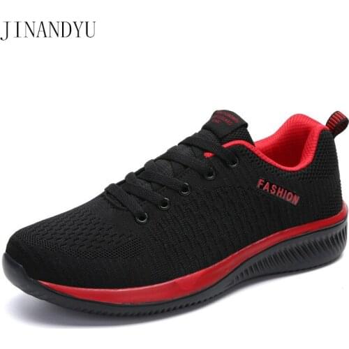 Mesh Sneakers Men Black Shoes Casual Sports Shoes for Men Breathable Fashion Shoes Mens Summer Sneakers Lace-up Size 45 Sneaker