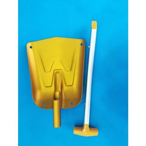 Camping Garden Snow Shovels Multifunctional Folding Shovel Outdoor Survival Pocket Tools Alloy Handle Gold Foldable Shovel