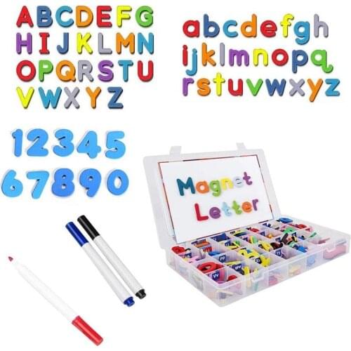 Magnetic letters 26 pieces of upper and lower case foam letters ABC refrigerator refrigerator educational spelling learning toy