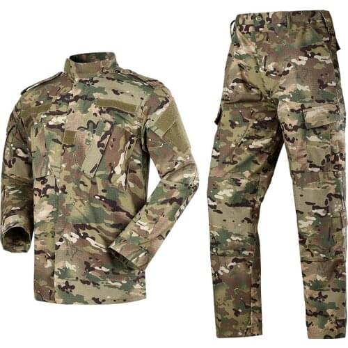 Male Camouflage Combat Airsoft Sets Military Tactical Shirt + Pants Camo ACU FG Combat Uniform US Mens Multicam Suits Clothing