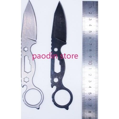 Bas Multi-function Straight Fixed Blade Knife 440C Blade Outdoor Tactical Rescue Pocket Hunting Fishing EDC Survival Tool Knives