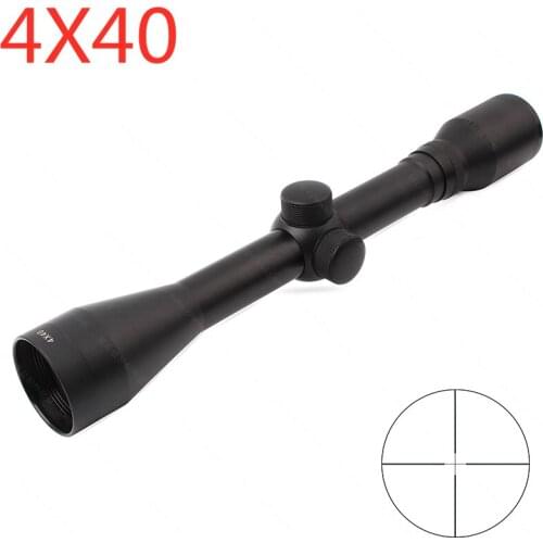 4x40 Riflescope Hunting Green Lens Outdoor Reticle Sight Cross Optics Lunette Sniper Tactical Scopes