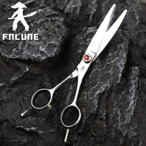FnLune 6.0 Scimitar Warp Shear Professional Hair Salon Scissors Cut Barber Accessories Haircut Shear Hairdressing Tool Scissors