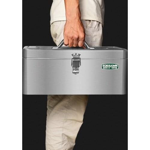 Dividers Multi Tool Case Hard Metal Portable Multifunction Tools Box Professional Suitcase Porta Attrezzi Tools Packaging DK50TB