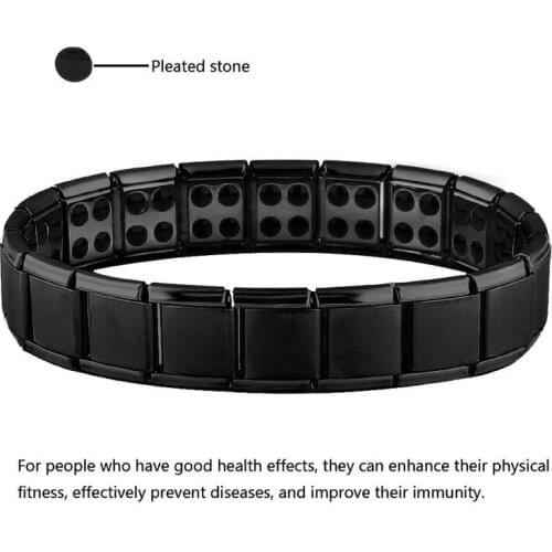 Titanium Steel Adjustable Yellow Ochre Black Bracelet