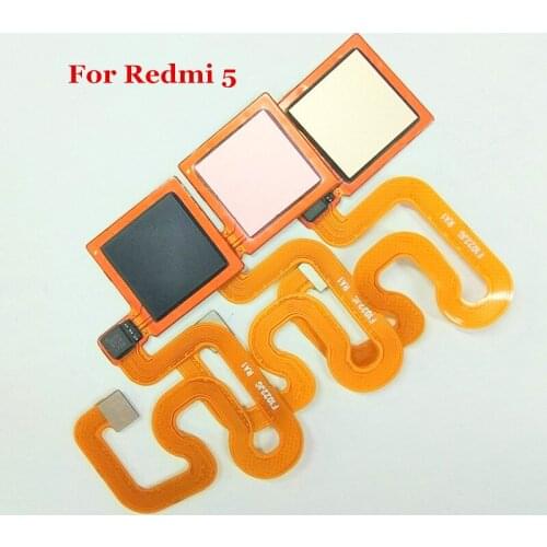 Touch ID Fingerprint Sensor Scanner Flex Cable for Xiaomi Redmi 5 Back Home Return Button Key Replace Parts