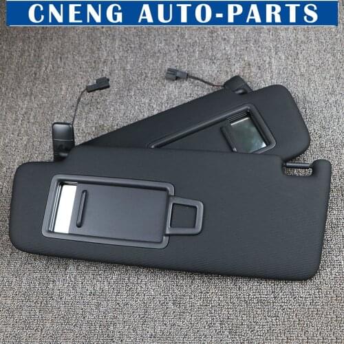 5GG857551 Black Front Sun Visor Panel With Makeup Mirror For VW Golf 7 SportsVan Jetta MK7 T-Cross Passat B8 CC E-Golf T-Roc