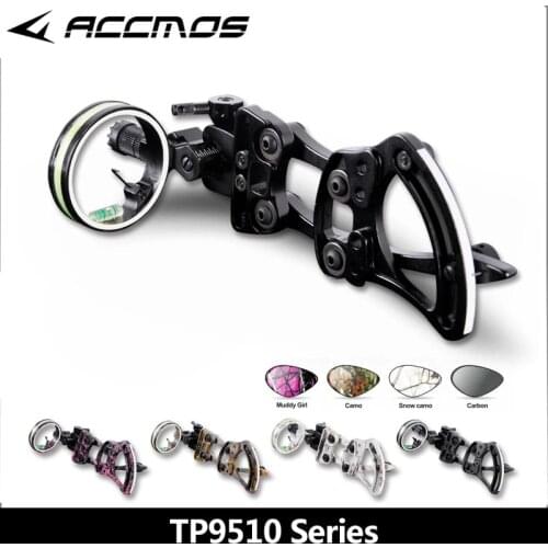 Archery TP9510 1 Pin Compound Bow Sight Micro-adjust Arrows for Compound Bow Hunting Shooting Archery Accessories