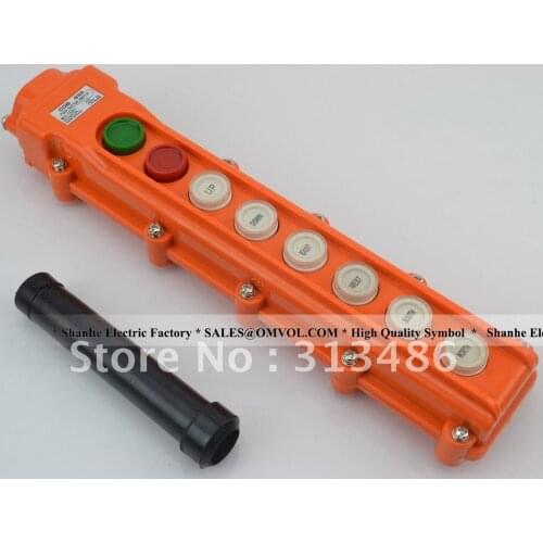 High-quality hoist switch,crane switch,lift switch,ENGLISH LETTER ON THE BUTTONS