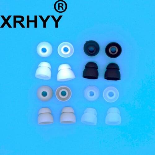 XRHYY 10 Pieces Replacement Silicone Double EarBuds Eartips For Powerbeats 2 3 Wireless Headphones (4.1mm Connector)