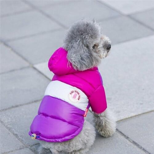 Pet Winter Clothes For Dogs Waterproof Hooded Dog Coat Warm Down Jacket Puppy Pet Clothing For Chihuahua French Bulldog