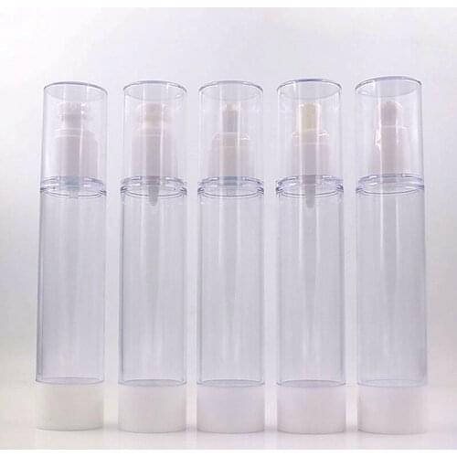 10pcs 100ML Vacuum Bottle Water Emulsion Essence Empty Bottle Spray Various Pump Heads