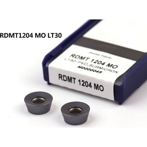 10PCS RDMT1204 MO LT30 RDMT10T3MO LT30 carbide insert CNC milling inserts RDMT 1204 10T3 Lathe Cutter Tool CNC Milling Blade