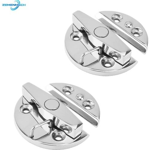 2PCS Marine Grade 316 Stainless Steel Boat Door Cabinet Hatch Round Turn Button Twist Catch Latch Marine Hardware Accessories