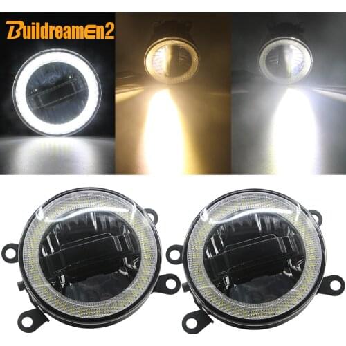 3-IN-1 Function LED Car Fog Light Daytime Running Light Angel Eye Auto Projector Fog Lamp 12V For Jeep Renegade Compass Cherokee