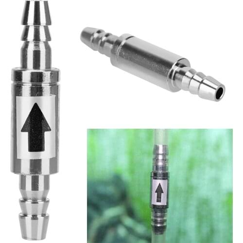 4mm Aquarium Water Valve To CO2 System Diffuser Dioxide Cylinder Stainless Steel Check Valve For CO2 equipment Non Return Water