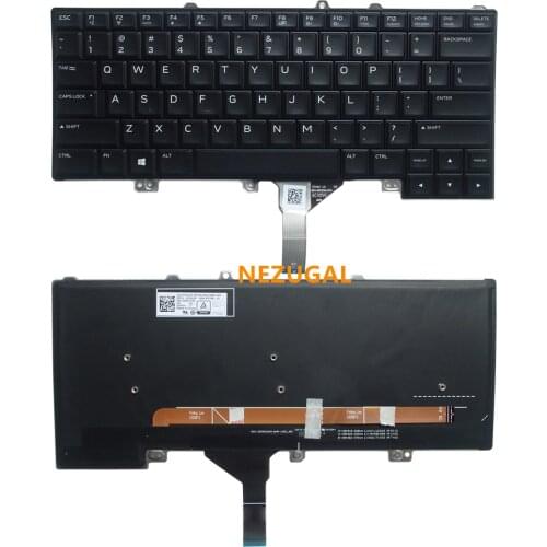 95% New For Dell Alienware 15 R3 Laptop Keyboard US Layout English CN-0XJYDD 0XJYDD XJYDD With backlight