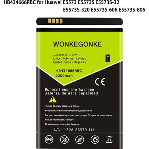 WONKEGONKE HB434666RBC For Huawei E5573 E5573S E5573s-32 E5573s-320 E5573s-606 E5573s-806 router battery Batteries