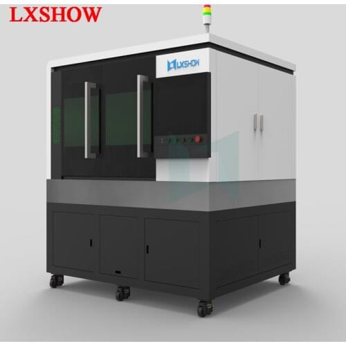 Fast selling product industry small metal cnc fiber laser cutting machines 1000W with full cover