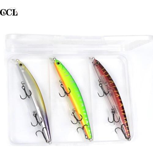 CCLTBA 3PCS/LOT Suspending Jerkbait Minnow Bait 110MM 11G Tungsten Balls Hard Bait Fishing Lures Minnow Wobblers