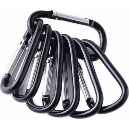 Outdoor Carabiner D-shaped Bold Metal Travel Kit Camping Aluminum Survival Gear Mountaineering Hooks